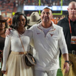IN PICS: Steve Sarkisian’s wife Loreal Sarkisian reveals her favorite F1 racer as she turns head in all-black designer outfit