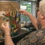 Mosaic artist of City Museum, Venice Cafe passes