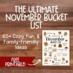 Free Printable Ultimate November Bucket List